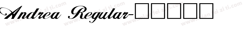 Andrea Regular字体转换